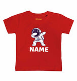 Customised Name Kids Dab Astronaut Tshirts