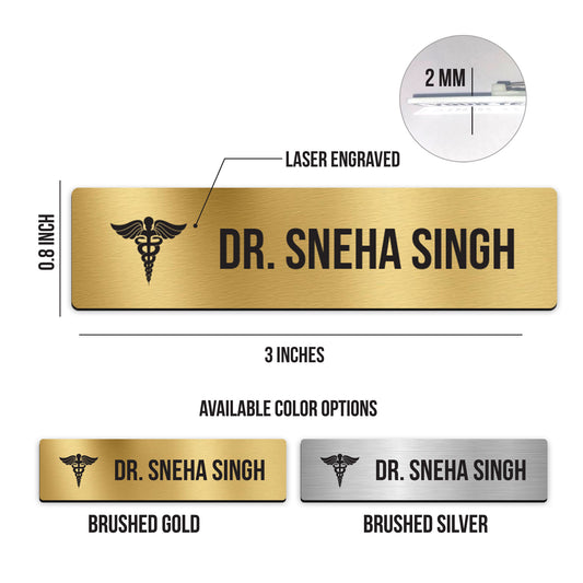 Custom Name Badges For Doctors, Office Staff Hotel or your Group