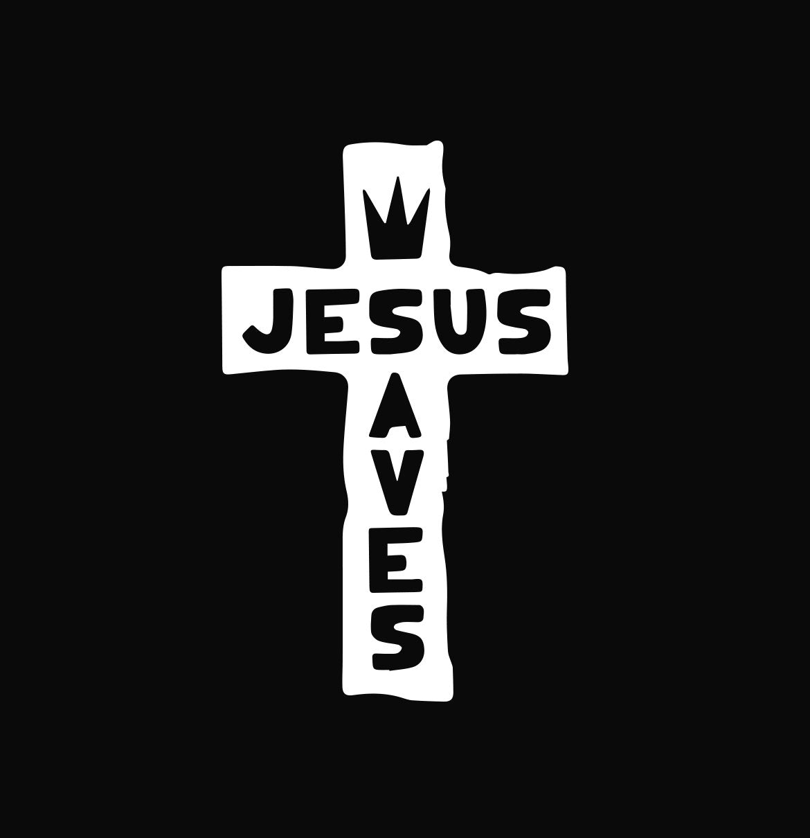 Jesus Saves Pure Cotton Round Neck Tshirt