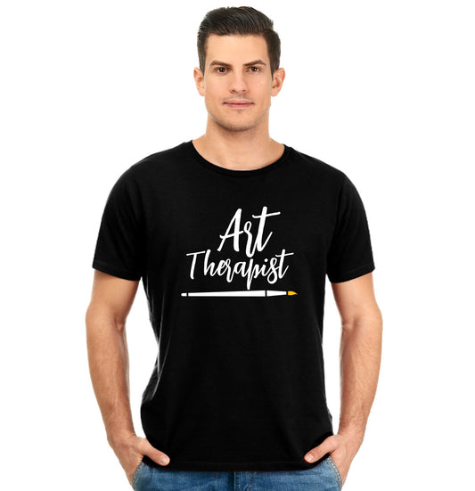 Art Therapist Unisex Pure Cotton Round Neck Tshirt For Artist