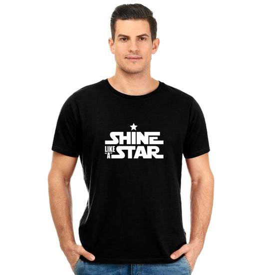 Shine Like A Star Pure Cotton Round Neck Tshirt
