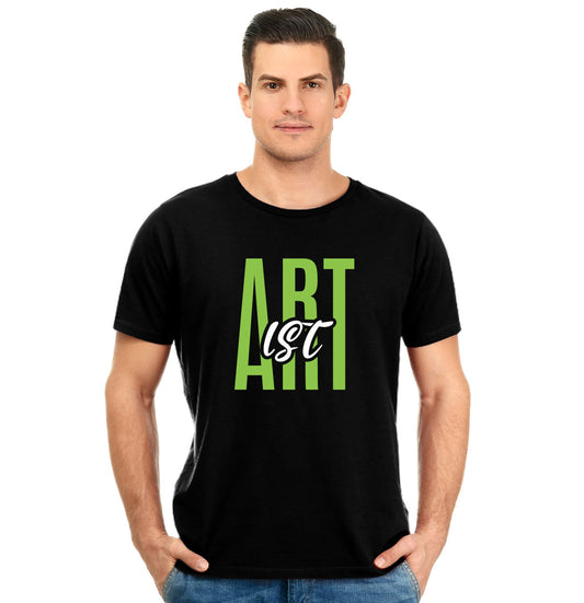 Artist Unisex Pure Cotton Round Neck Tshirt For Artist
