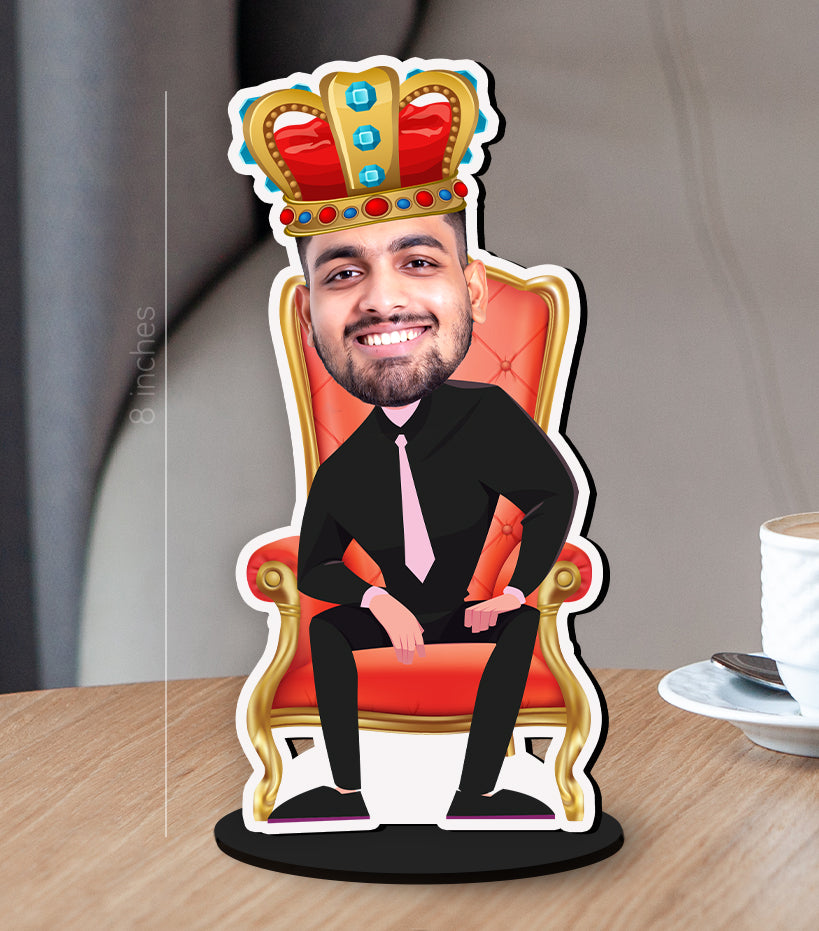 Boss on Couch Caricature Photo Stand