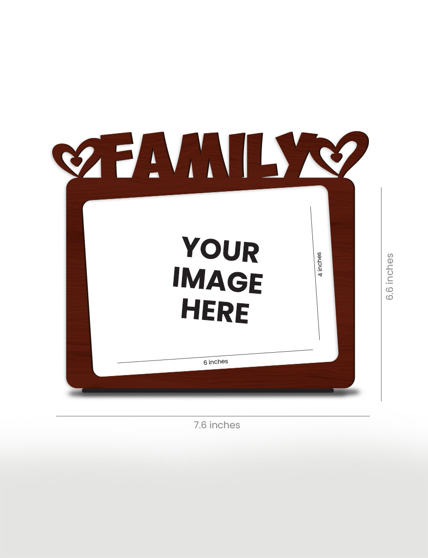 Personalised Pre-Printed Family Photo Frame