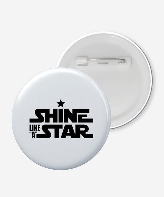 Shining Like A Star Round Badge Pack of 4