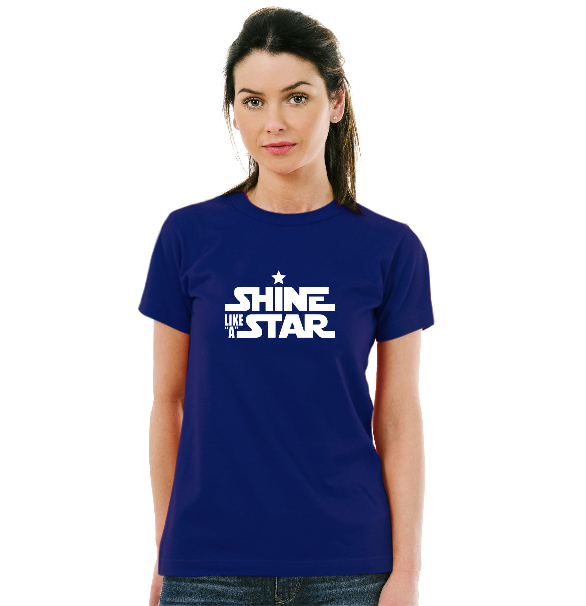Shine Like A Star Pure Cotton Round Neck Tshirt