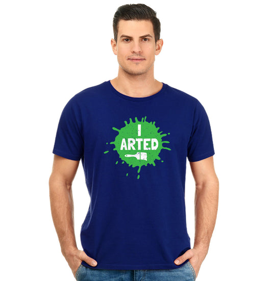 I arted Unisex Pure Cotton Round Neck Tshirt For Artist