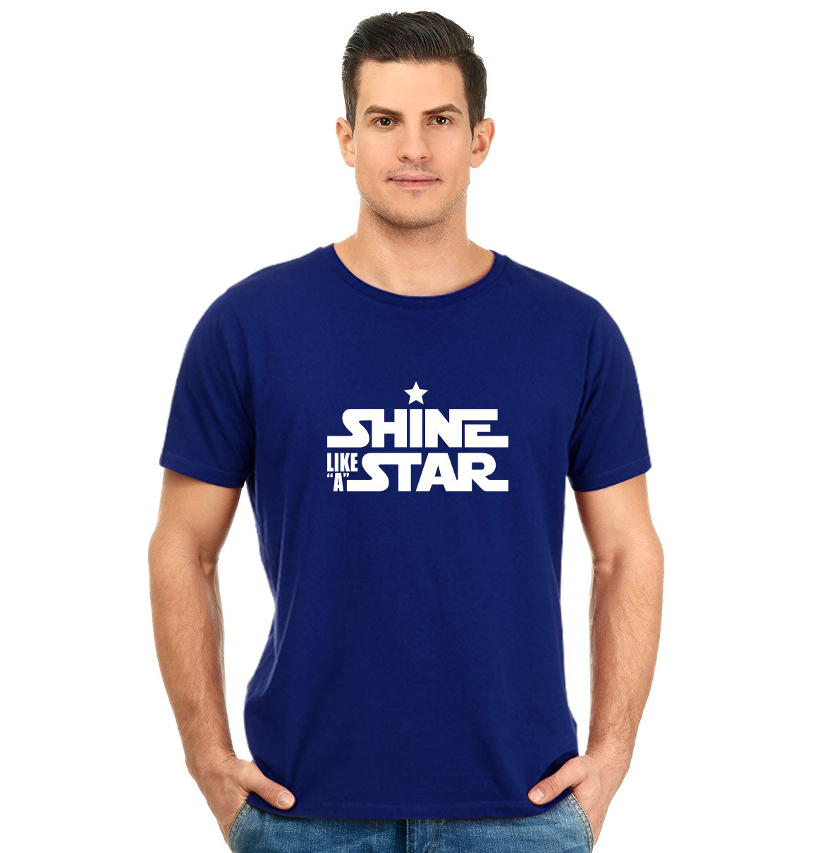 Shine Like A Star Pure Cotton Round Neck Tshirt