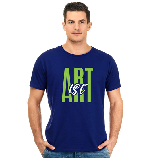 Artist Unisex Pure Cotton Round Neck Tshirt For Artist