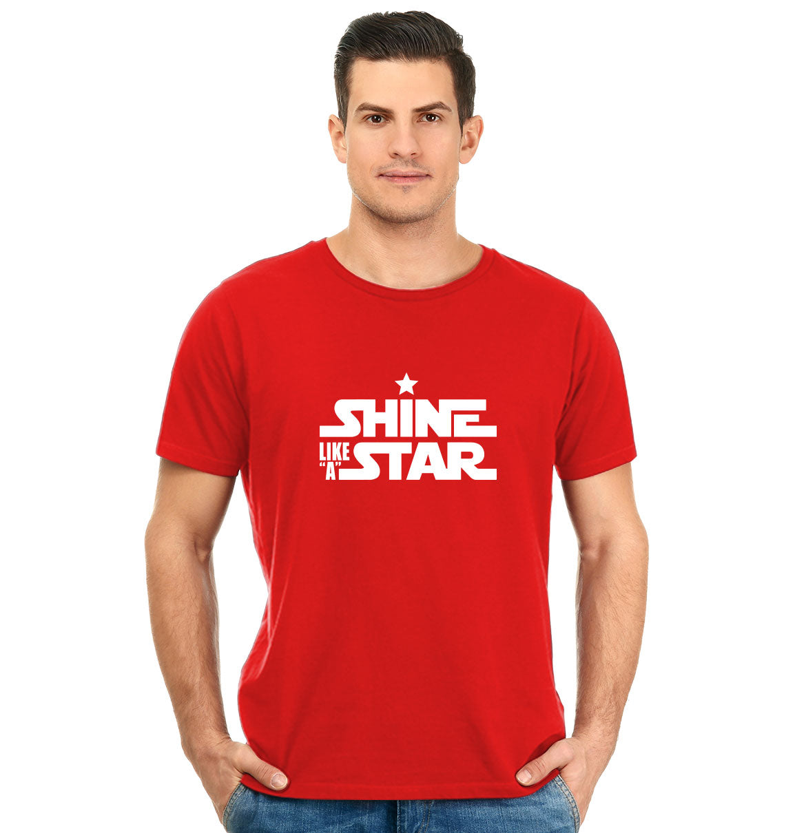 Shine Like A Star Pure Cotton Round Neck Tshirt