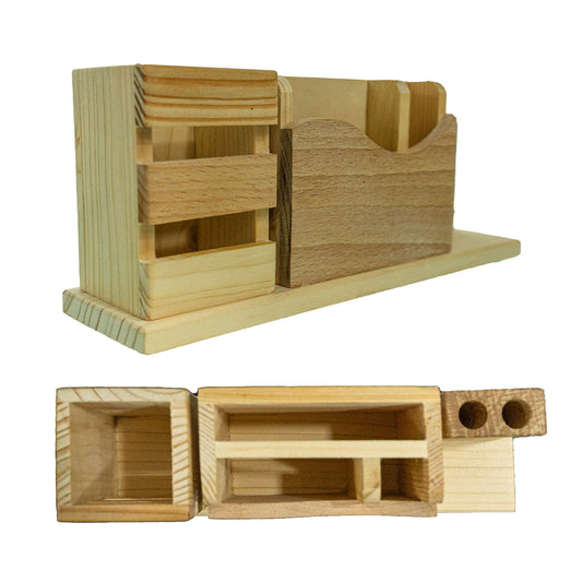 Wooden Desk Organiser W002