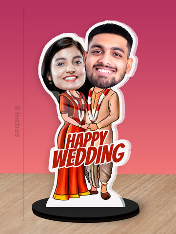 Wedding Couple Caricature Photo Stand