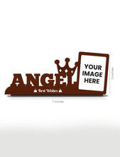 Personalised Pre-Printed Angel Photo Stand