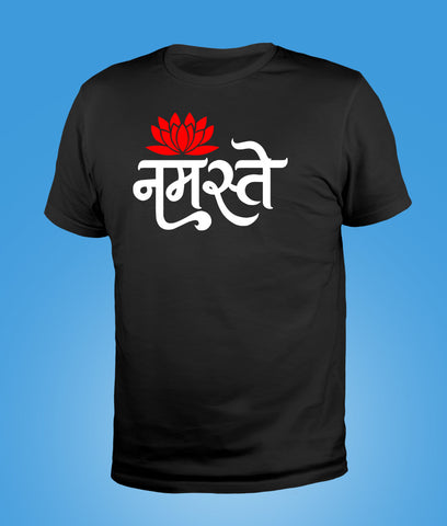 Namaste Hindi Unisex Pure Cotton Tshirts