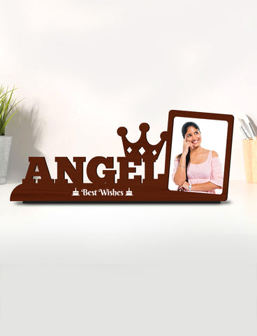 Personalised Pre-Printed Angel Photo Stand