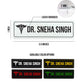 Acrylic Engraved Name Badges 3.5inx1in 2MM Black
