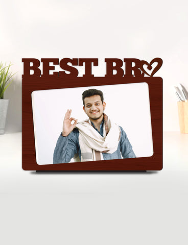 Personalised Pre-Printed Best Bro Photo Frame