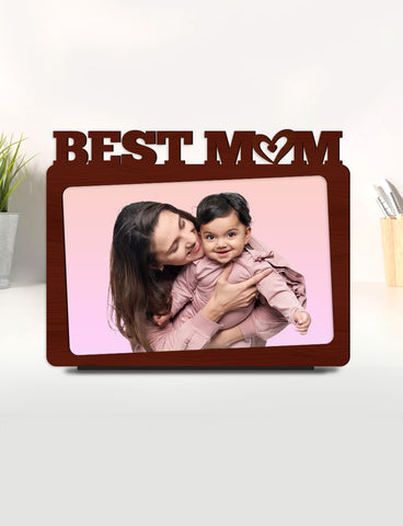 Personalised Pre-Printed Best Mom Photo Frame