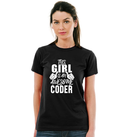 THIS GIRL IS AN AWESOME CODER TSHIRT