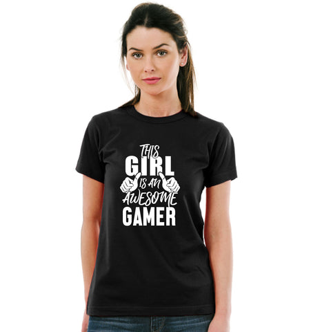THIS GIRL IS AN AWESOME GAMER TSHIRT