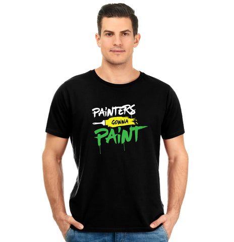 Painters Gonna Paint Unisex Pure Cotton Round Neck Tshirt For Artist