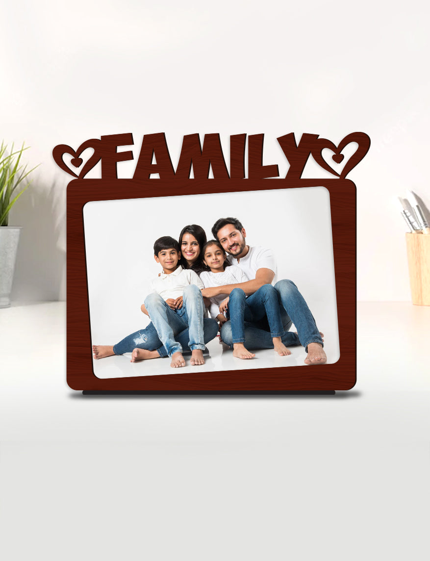 Personalised Pre-Printed Family Photo Frame – Gifteeng