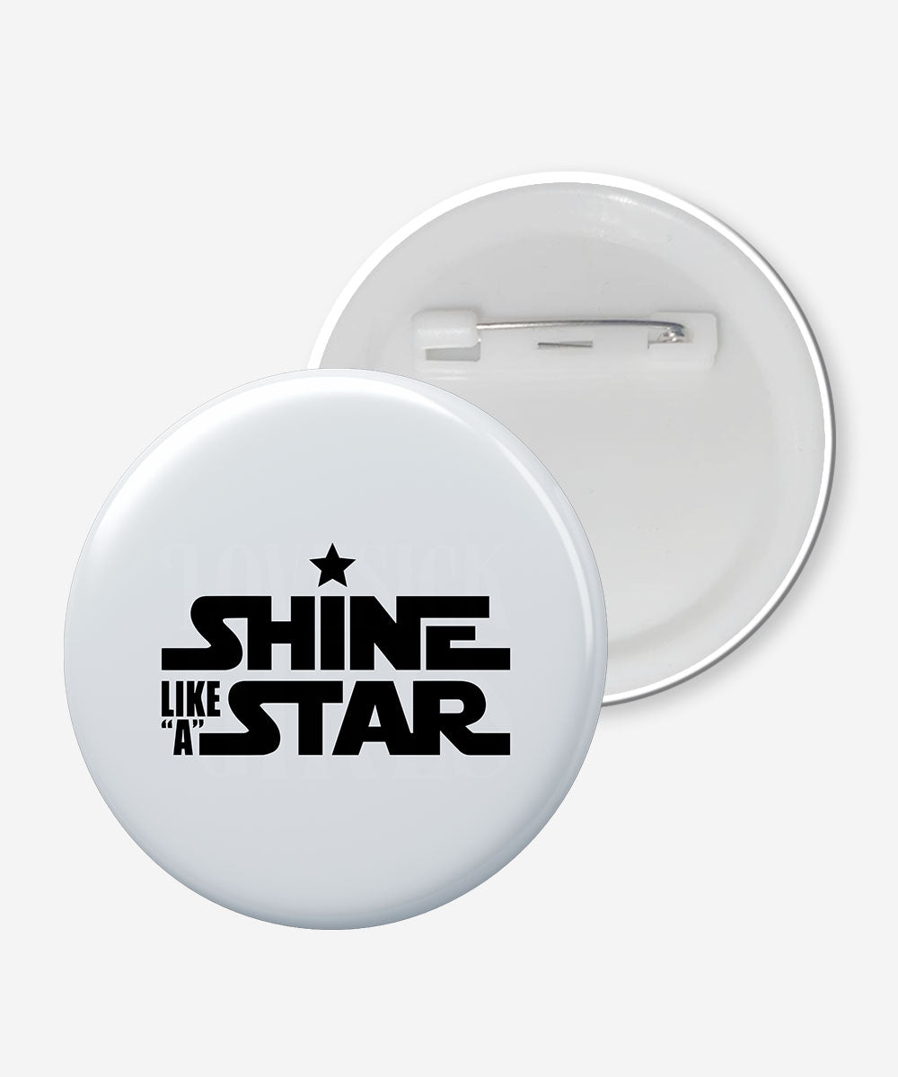 Shining Like A Star Round Badge Pack of 4
