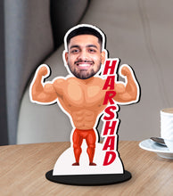 Gym Guy Caricature Photo Stand