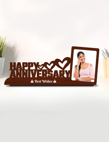 Personalised Pre-Printed Happy anniversary Photo Stand