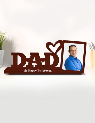 Personalised Pre-Printed Personalised Love Dad Photo Stand