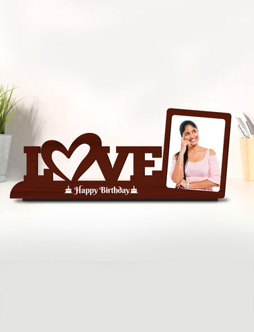 Personalised Pre-Printed Love Photo Stand