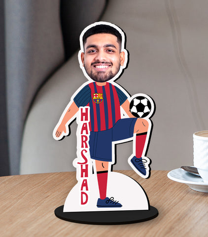 Messi Player Caricature Photo Stand