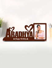 Personalised Pre-Printed Photo Stand With Name