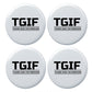 Thank God I M Forgiven Round Badge Pack of 4