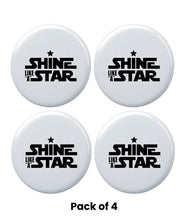Shining Like A Star Round Badge Pack of 4