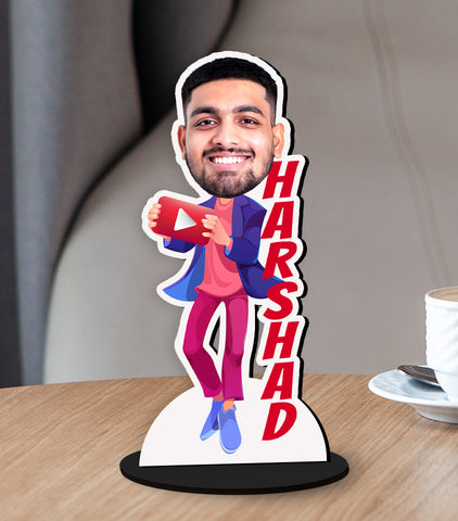 Youtuber Caricature Photo Stand