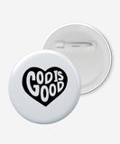 God is good Round Badge Pack of 4