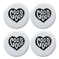 God is good Round Badge Pack of 4