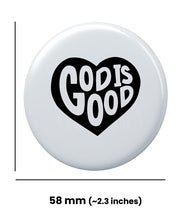 God is good Round Badge Pack of 4