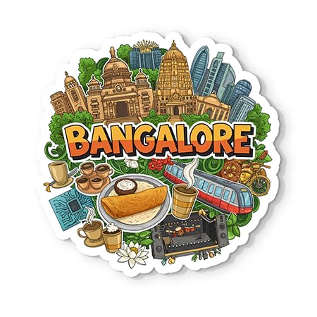 Stylish Pune Fridge Magnet - Glossy Print, 4mm Thick by Gifteeng — image 6, personalized fridge magnets by Gifteeng