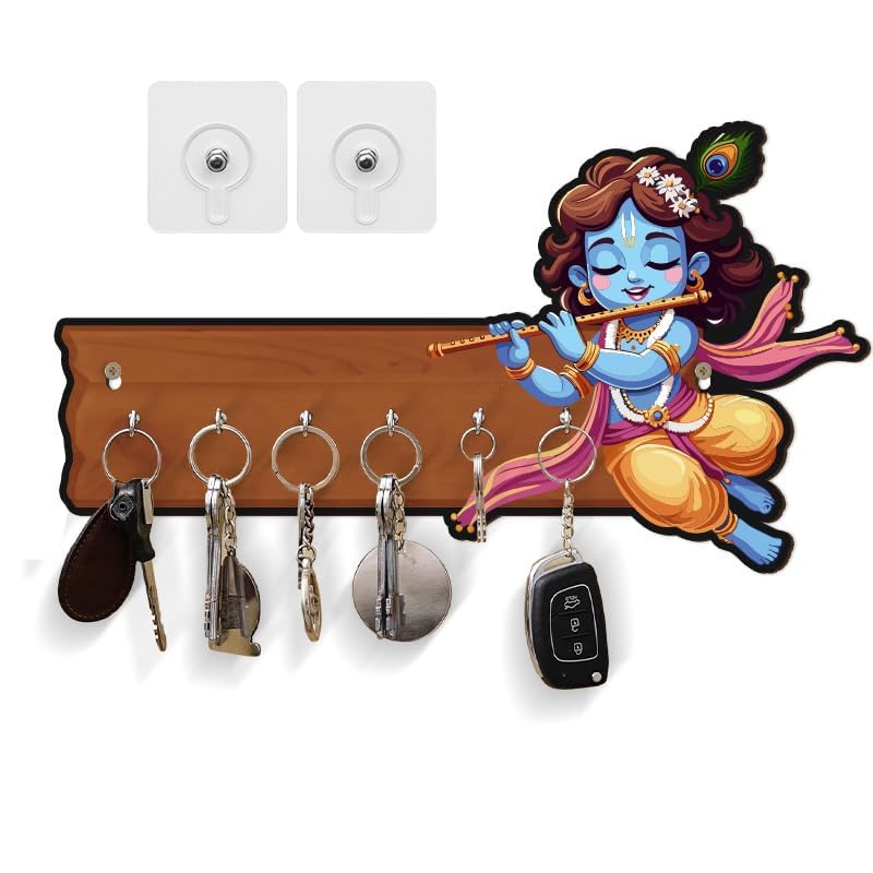 Inultimate — inultimate Wooden Key Holder for Home Decor Key Hangers Keychain Holder & Key Holder for Wall | No Drilling Required | with 2 Strong Sticker Hooks unboxing — premium home decor gift Gifteeng