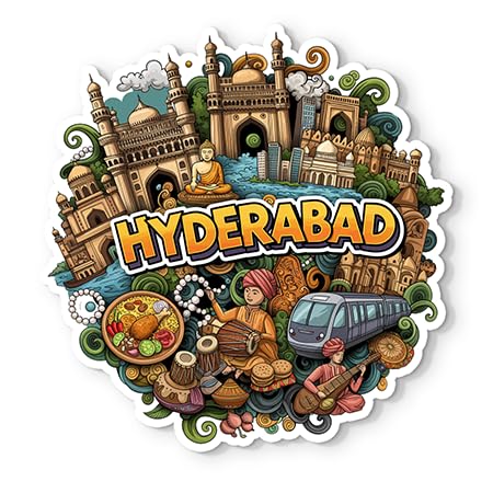 Stylish Pune Fridge Magnet - Glossy Print, 4mm Thick by Gifteeng close-up — custom fridge magnets gift online India
