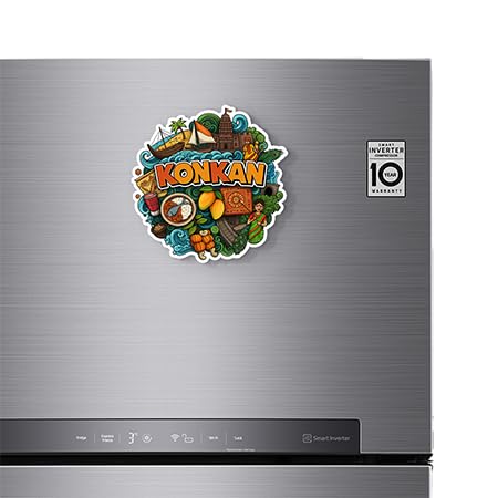 Gifteeng Konkan Fridge Magnet - Glossy Print, 4mm Thick, Stylish Magnet for Fridge, Wardrobe & Metal Surfaces unboxing — premium fridge magnets gift Gifteeng